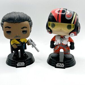 Funko Pop Star Wars Poe Dameron #62 & Funko Pop! Star Wars Lando Calrissian #313
